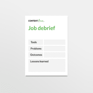 cl-product-job-debrief
